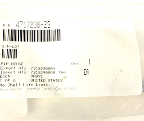 4717238-23 Cessna HINGE PIN