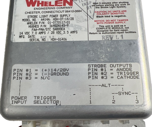 Whelen A414A, HDH-CF-14/28 Strobe Power Supply NEW