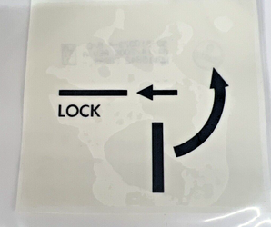 50-910373-4 B/C DECAL- INSTRUCTION ENG COWLING