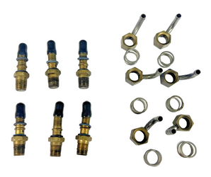 Fuel Injector Nozzles with Hardware - Lycoming LTIO-540-S1AS  ( Set of 6 )