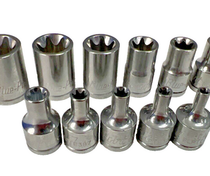 Blue-Point  3/8" Drive  TORX Socket Set E4,E5,E6,E7,E8,E10,E12,E14,E16,E18,E20