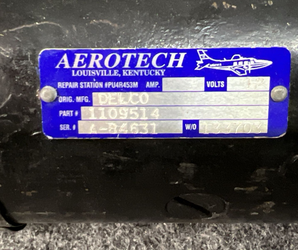 Delco 1109514 Starter Aircraft
