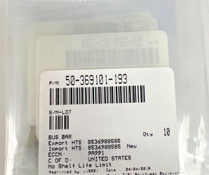 50-369101-193 Bus Bar King Air NEW with 8130