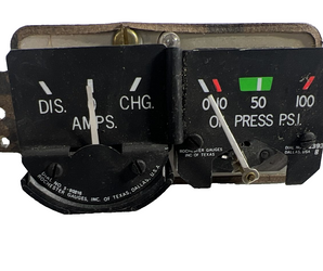 Cessna  C669560–0105 Amps and Oil Pressure