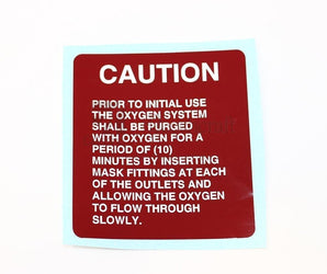 Cessna Aircraft Placard 0800102-2