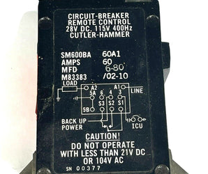 Circuit Breaker Remote Control SM600BA 60 Amp