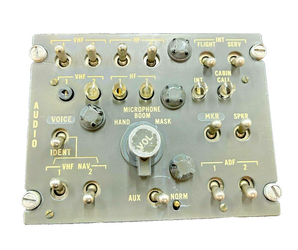 Aircraft Audio Panel Jet Airliner Switch Console