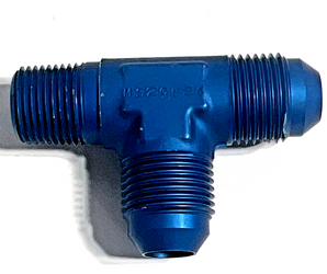 MS20826-6D Tee for 3/8 Tubing with 1/4” NPT Aluminum,  (PACK OF 3 )