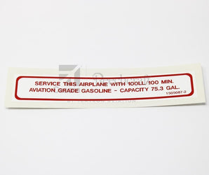 Cessna 1505087-2 PLACARD