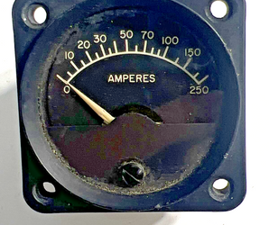 562-936 Piper PA-31T Ammeter Indicator (0-250 Amps).