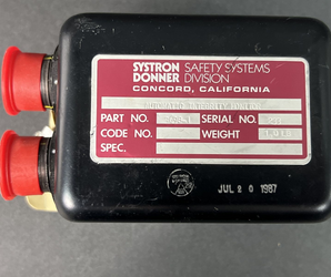 Systron Donner  Fire Detection Safety Systems 3698-01