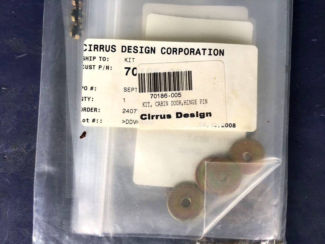 Cirrus PN 70186-005 Kit Cabin Door Hinge Pin
