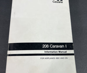 Cessna 208 Caravan I Information Manual D1307-13