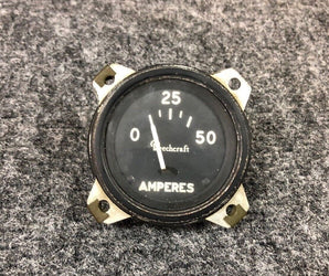Beechcraft Beech Baron 55 Aircraft Amperes Amps Meter Gauge Indicator