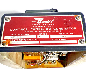 Bendix DC Generator Control 25B12-1