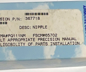Precision 367718  Fuel Distributor Nipple