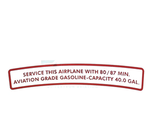 Cessna  Placard 0705023-9