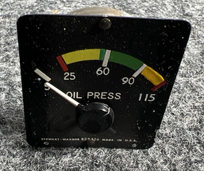 Piper Oil Pressure Gauge Stewart Warner