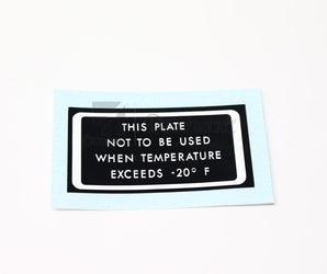 Cessna 1205043-1 PLACARD