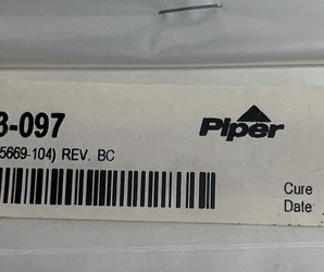 Piper 583-097 Placard 35669 - 104