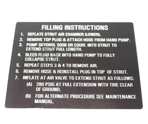 6640001-2 Cessna Placard