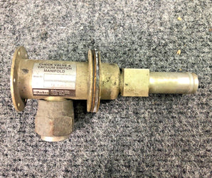 1H5-25 Parker Airborne  Check Valve and  Vacuum Manifold