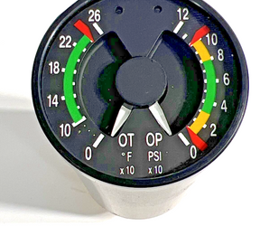 Piper Oil Pressure Oil Temperature Model 7775-1 Part NUMBER  159261-3.