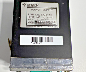 Sperry Power Supply PN 1775143