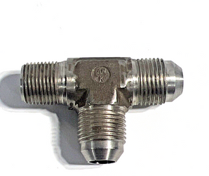 MS20826-6D Tee for 3/8 Tubing with 1/4” NPT Steel