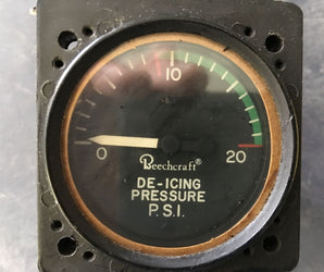 Beechcraft 28V De-Icing Pressure Gauge P/N 96-384001-1  (1015-82)