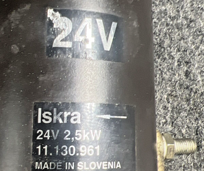 Iskra 24 V Aircraft Starter