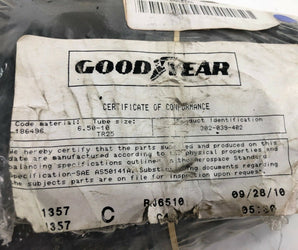 Goodyear Aircraft Tire Tube - 7.50-8.5 -10 TR25  - 302-120-402