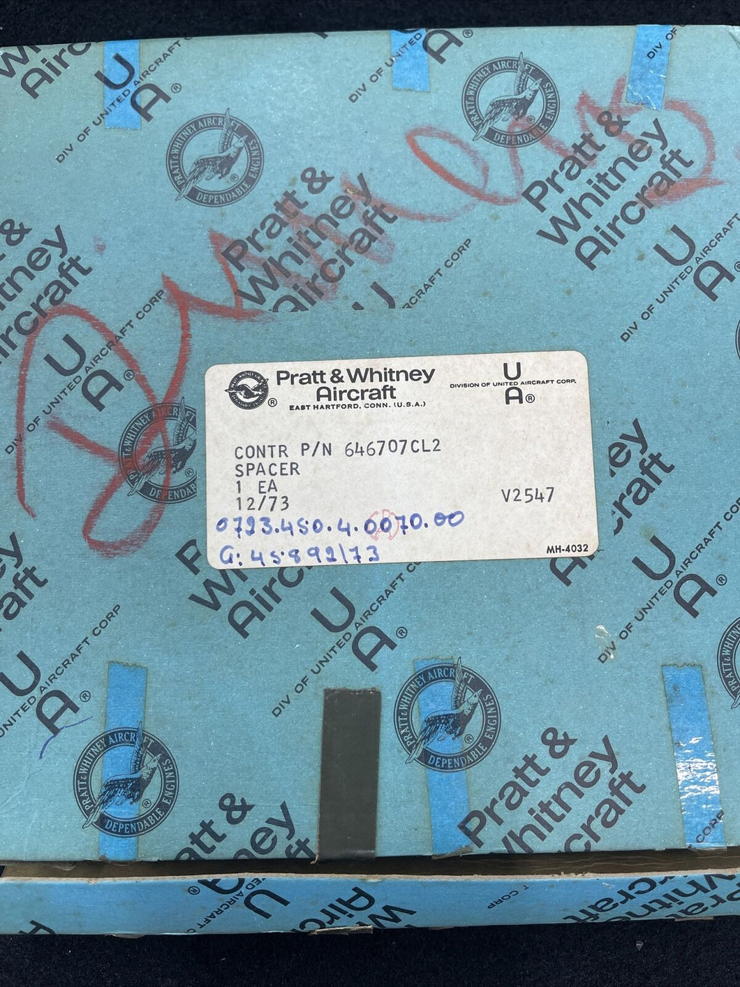 Pratt & Whitney 646707CL2 Spacer