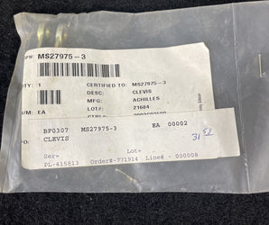 Cessna MS27975-3 Clevis