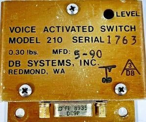 DB SYS. VOICE ACTIVATED SWITCH MODEL 210