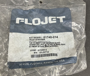 FLOJET- -01740-014- -INLINE STRAINER- -1/2-14 QEST 40 MESH SS