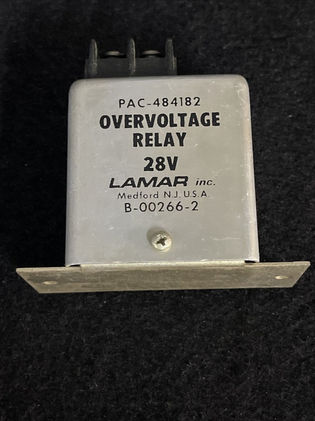Lamar B-00266-2 OverVoltage Relay Piper 482-182
